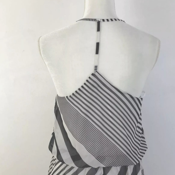 Arden B Black and White Striped Maxi Dress. Sz L (flawed) - Picture 6 of 8